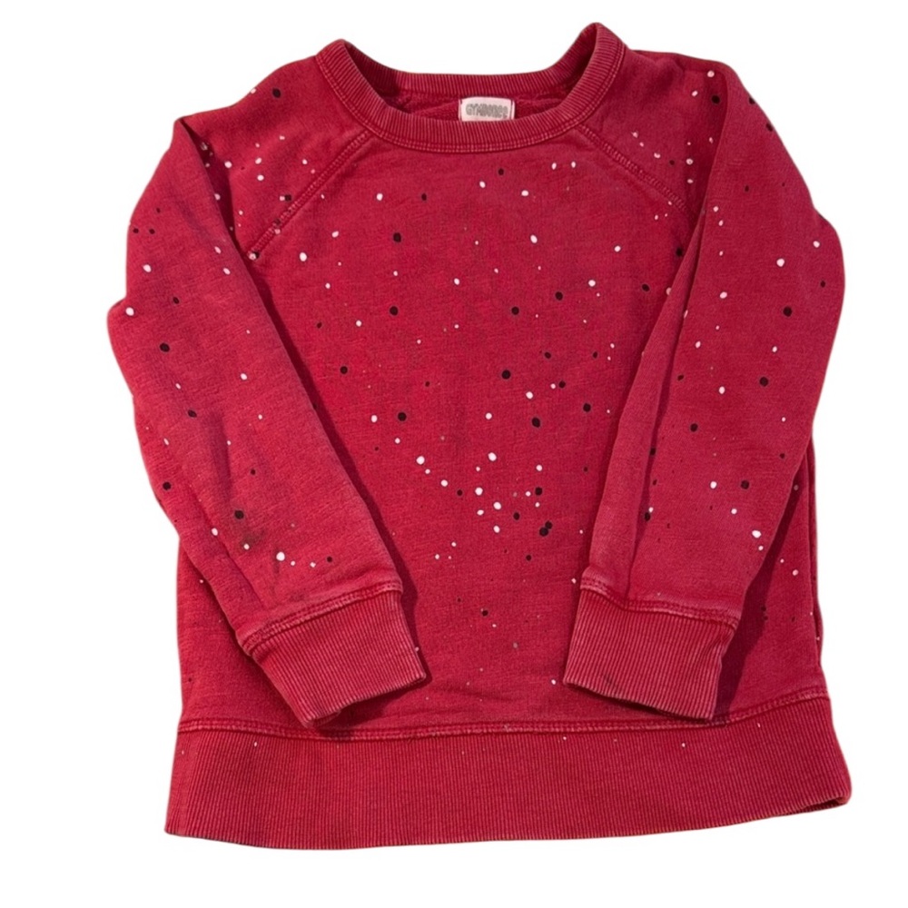 5 for $25 Gymboree Red paint splatter Speckled Sweatshirt size 5
